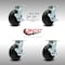 Service Caster 6 Inch SS Polyolefin Caster Set with Ball Bearings and Brake/Swivel Lock SCC SCC-SS30S620-POB-TLB-BSL-4 - alternate 4